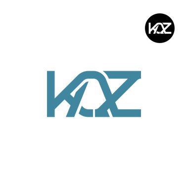 Harf KAZ Monogram Logo Tasarımı