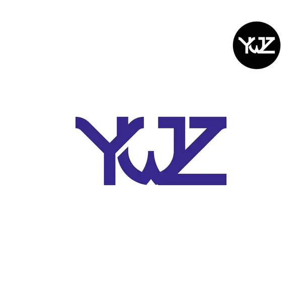 stock vector Letter YWZ Monogram Logo Design