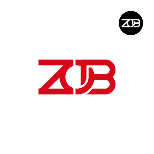 stock vector Letter ZOB Monogram Logo Design