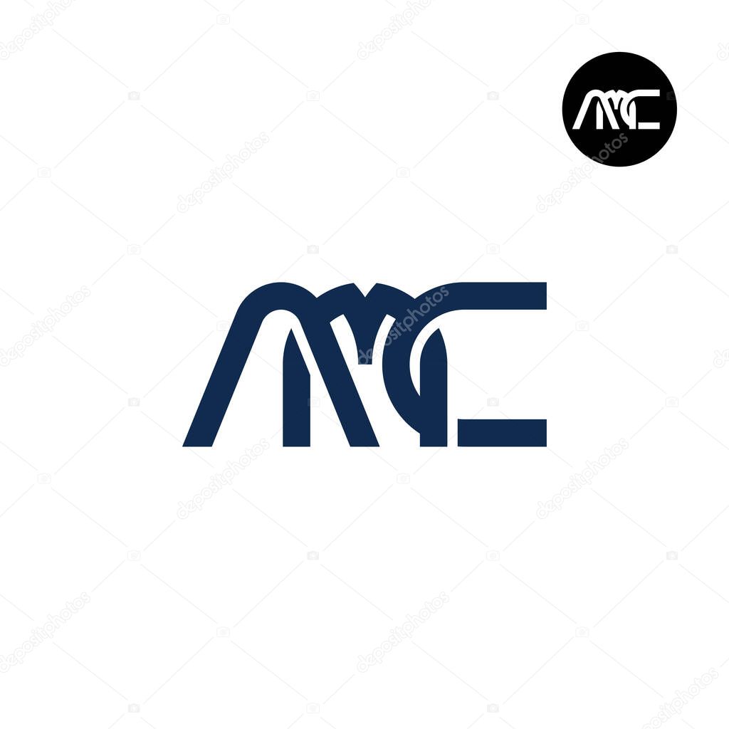 Letter AMC Monogram Logo Design