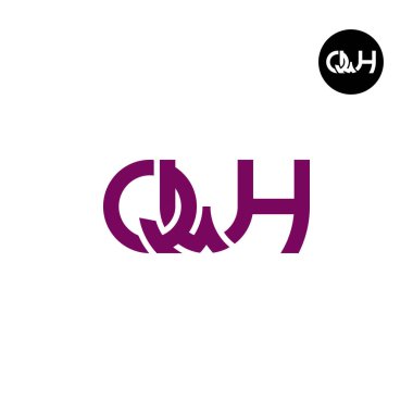 Letter QWH Monogram Logo Design