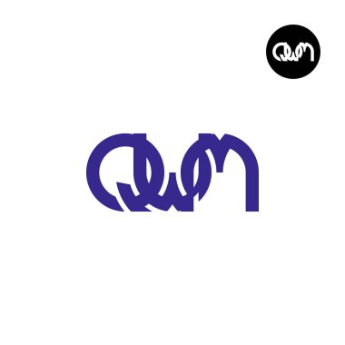 Letter QWM Monogram Logo Design
