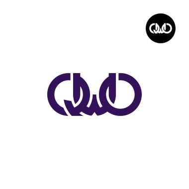 Letter QWO Monogram Logo Design