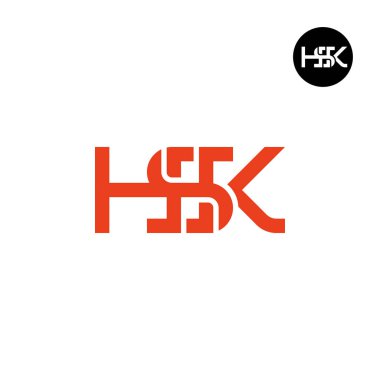 Harf HSK Monogram Logo Tasarımı