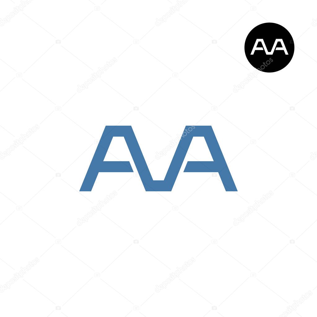 Letter AVA Monogram Logo Design