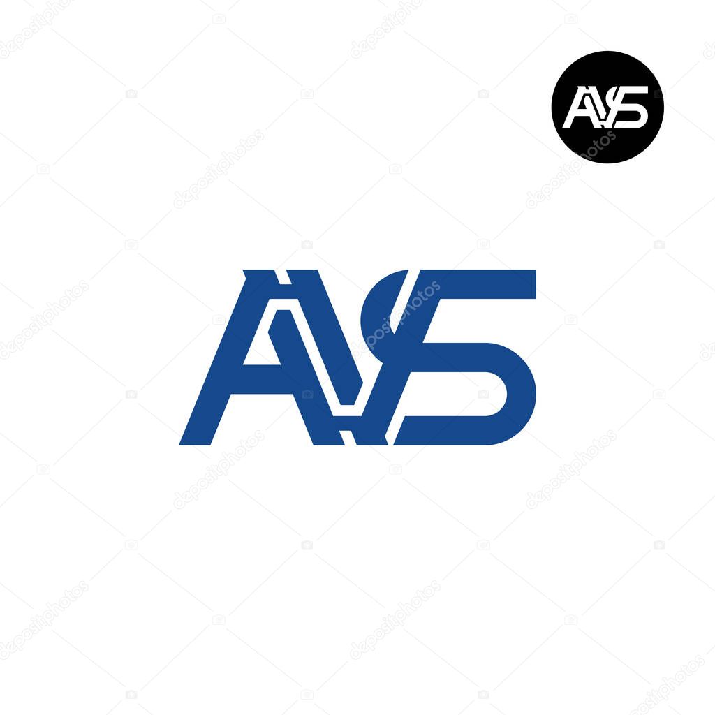 Letter AVS Monogram Logo Design