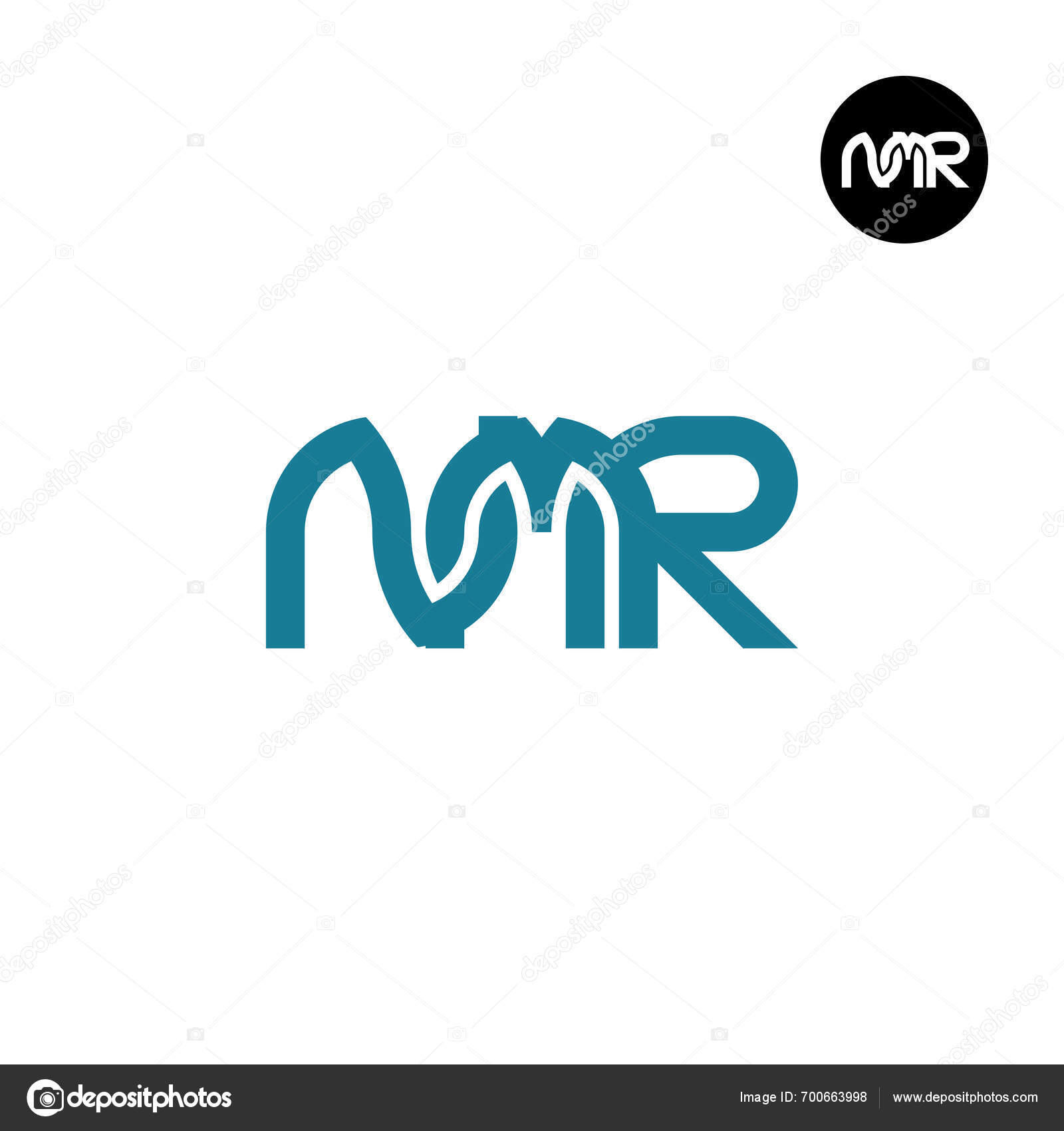 Carta Rmn Monograma Logo Diseño Vector de stock #700663998 de ©RajifStock