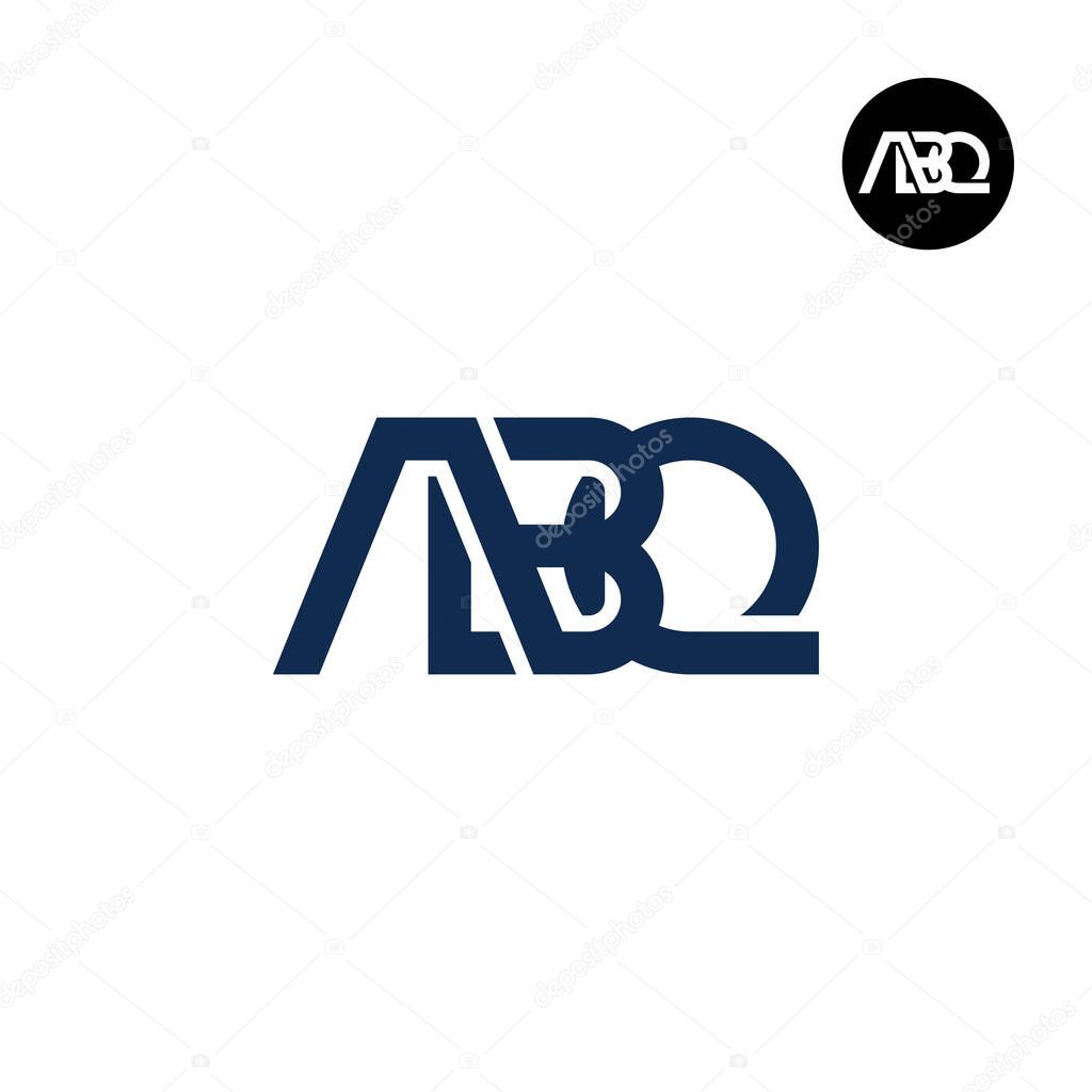 Letter ABQ Monogram Logo Design