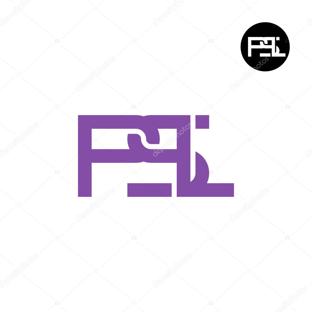 Letter PSL Monogram Logo Design