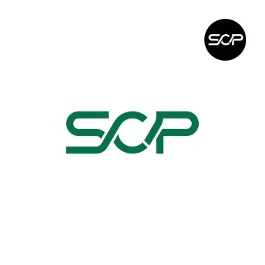 Letter SCP Monogram Logo Design clipart
