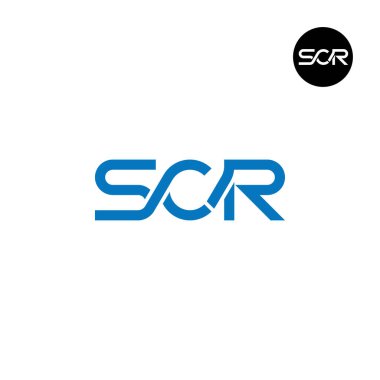 SCR Harfi Monogram Logo Tasarımı