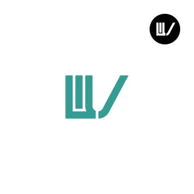 LIV Logo Letter Monogram Design Initials clipart