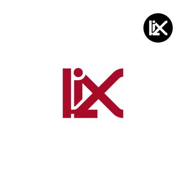 LIX Logo Letter Monogram Design clipart