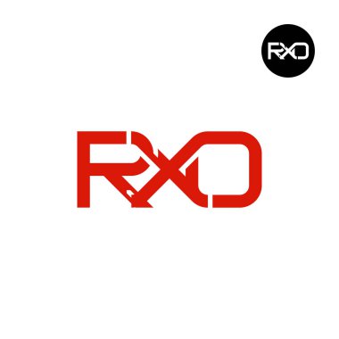 RXO Logo Letter Monogram Design clipart
