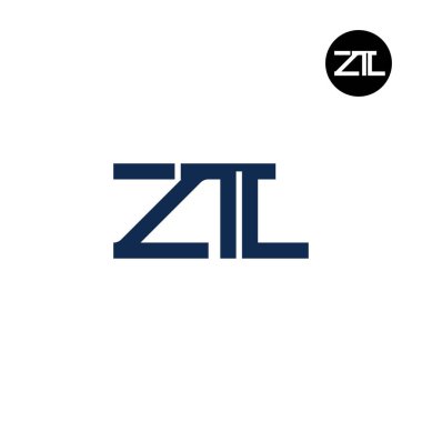 ZTL Logo Letter Monogram Design clipart