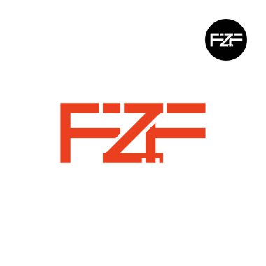 FZF Logo Letter Monogram Design clipart