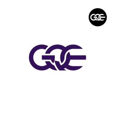 GQE Logo Letter Monogram Design clipart