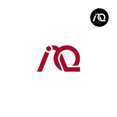 IAQ Logo Letter Monogram Design clipart