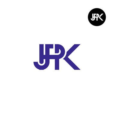 JPK Logo Letter Monogram Design clipart
