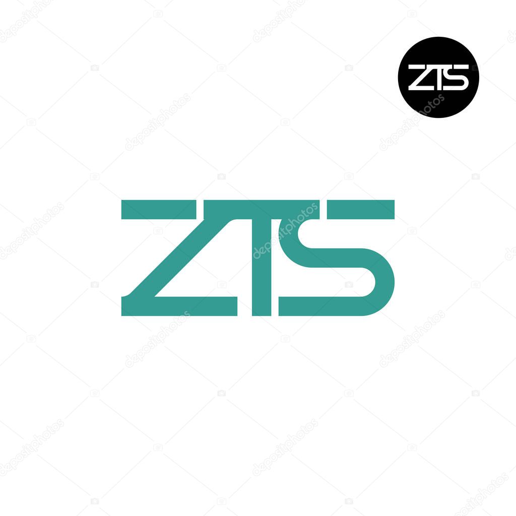 ZTS Logo Letter Monogram Design