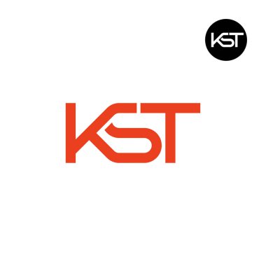 KST Logo Letter Monogram Design clipart