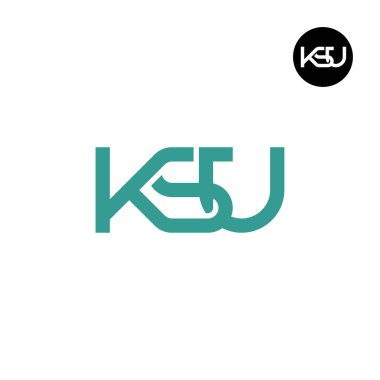 KSU Logo Letter Monogram Design clipart