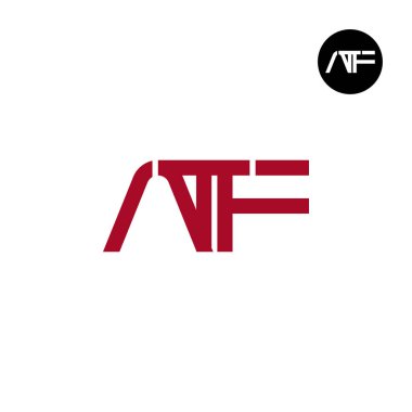 Letter ATF Monogram Logo Design clipart