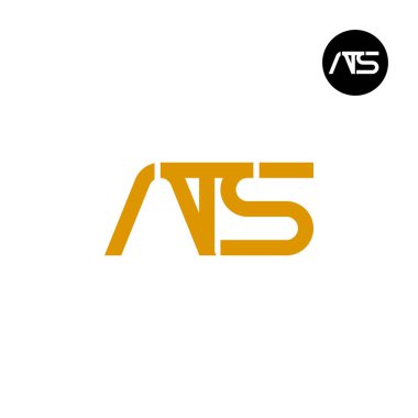 Letter ATS Monogram Logo Design clipart