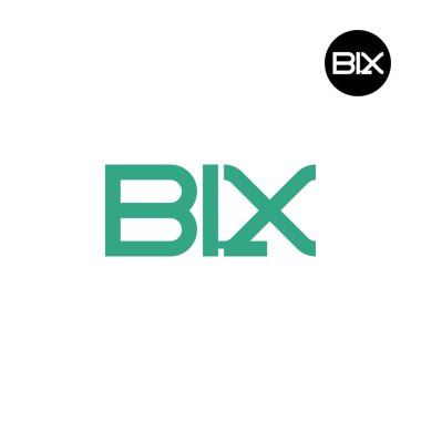 Letter BLX Monogram Logo Design clipart