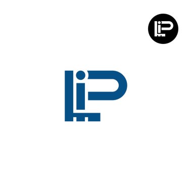 LIP Harfi Monogram Logo Tasarımı
