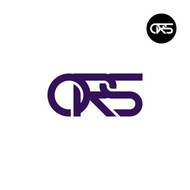Letter ORS Monogram Logo Design clipart