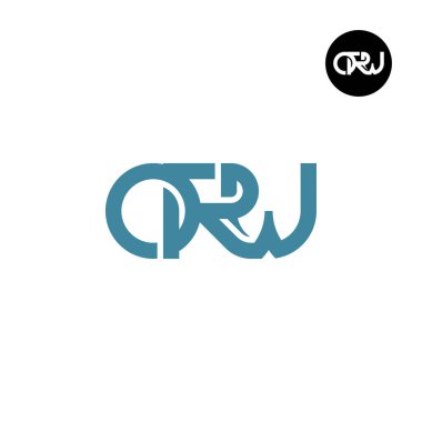Letter ORW Monogram Logo Design clipart
