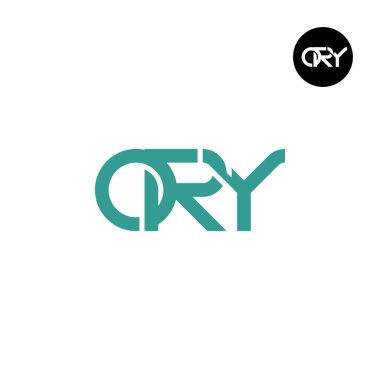 Letter ORY Monogram Logo Design clipart