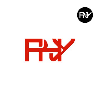 Letter PHY Monogram Logo Design clipart