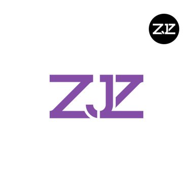 ZJZ Logo Harf Monogramı Tasarımı