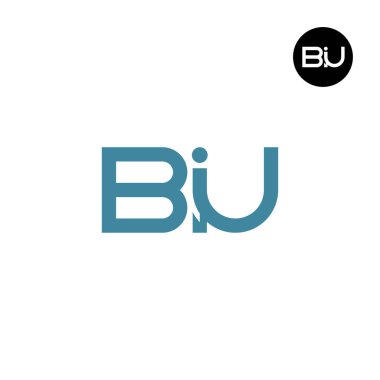 BIU Logo Harfi Monogram Tasarımı