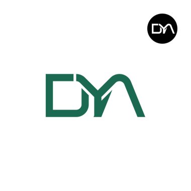 DYA Logo Letter Monogram Design clipart