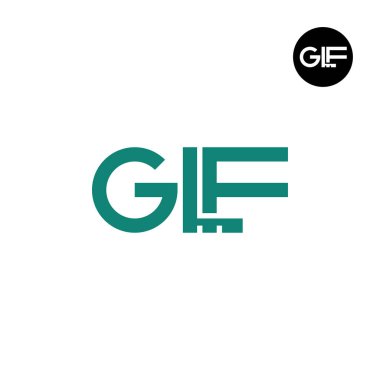 GLF Logo Letter Monogram Design clipart