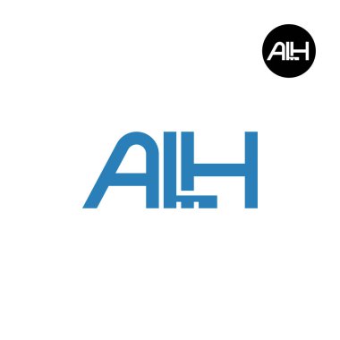 ALH Logo Letter Monogram Design clipart