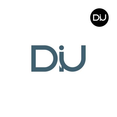 DIU Logo Harfi Monogram Tasarımı