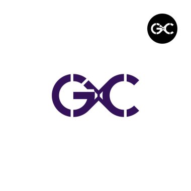 GXC Logo Harf Monogramı Dairesel Tasarım