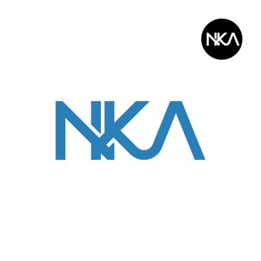 NKA Logo Letter Monogram Design clipart