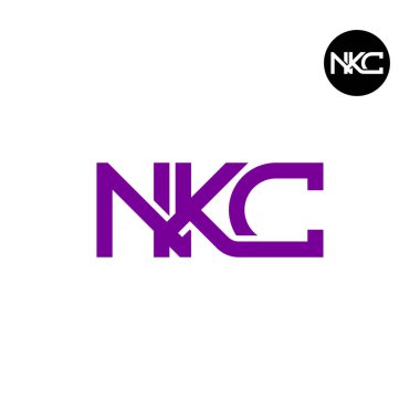 NKC Logo Harfi Monogram Tasarım Baş harfleri