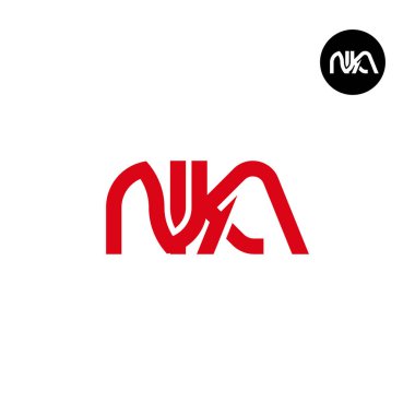NKA Logo Letter Monogram Design Initials clipart