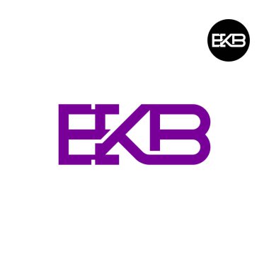 EKB Logo Harfi Monogram Tasarım Baş harfleri