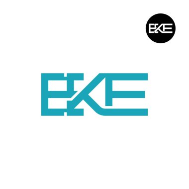EKE Logo Letter Monogram Design clipart