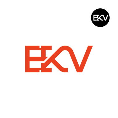 EKV Logo Harfi Monogram Tasarımı