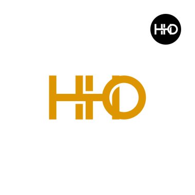 HHO Logo Letter Monogram Design clipart