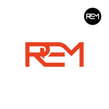 REM Logo Harfi Monogram Tasarımı