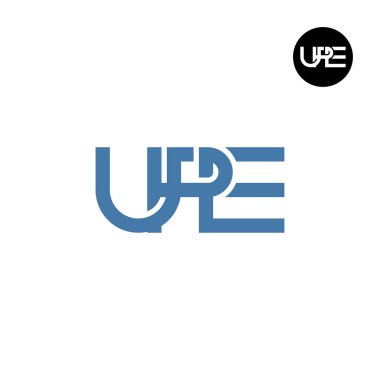 UPE Logo Letter Monogram Design clipart